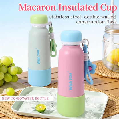 Macaron Insulated Cup 600ml Double Wall 304 Stainless Steel Insulated Flask for Hot & Cold Beverages
