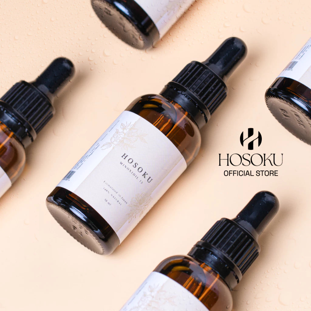 HOSOKU Minoxidil Hair Growth Scalp Solution 15% | Oil-Based