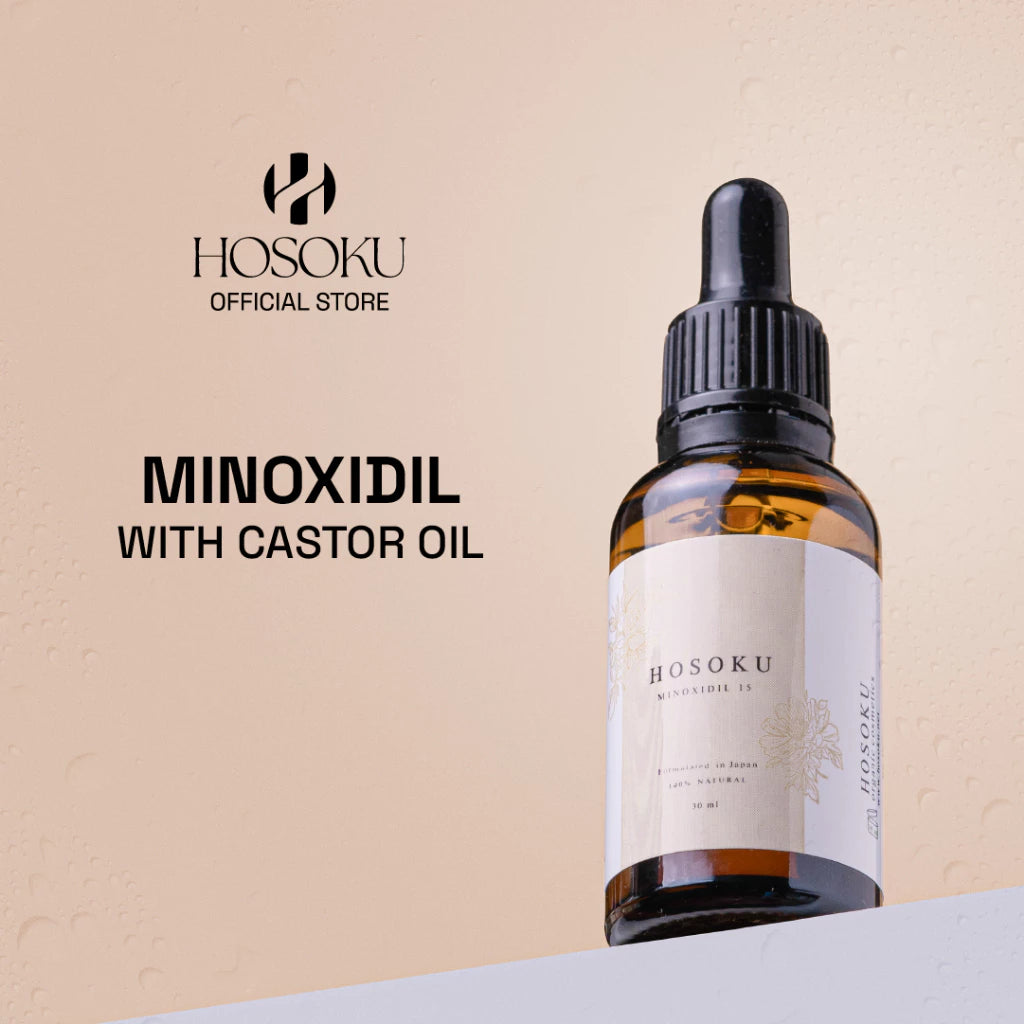 HOSOKU Minoxidil Hair Growth Scalp Solution 15% | Oil-Based