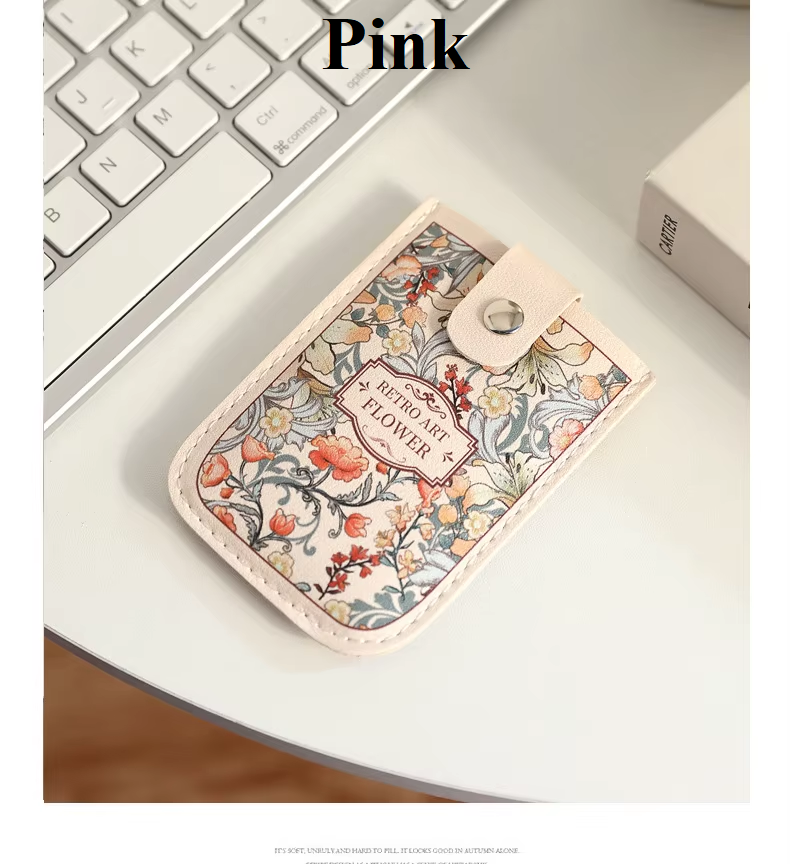 Ultra-Thin Compact Pull-Out ID Card Holder with Multi-Card Slots Large-Capacity Creative Business Card Storage