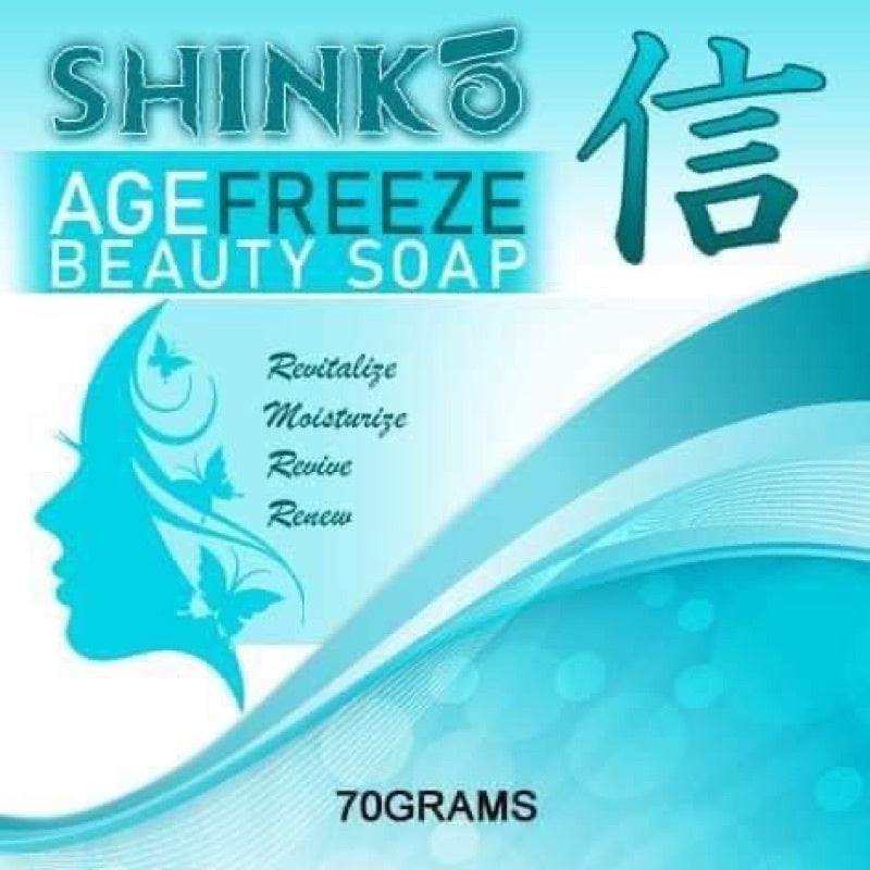 SHINKO SOAP (age freeze beauty soap) by Ms. Roxanne SHINKO ICE SOAP SHINkō WHITENING SOAP