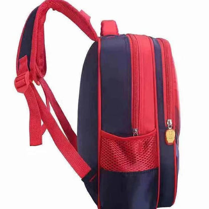 SY 3-Zipper Superhero School bag Backpack for Boys–Durable Student Bookbag with 3D Cartoon #B216