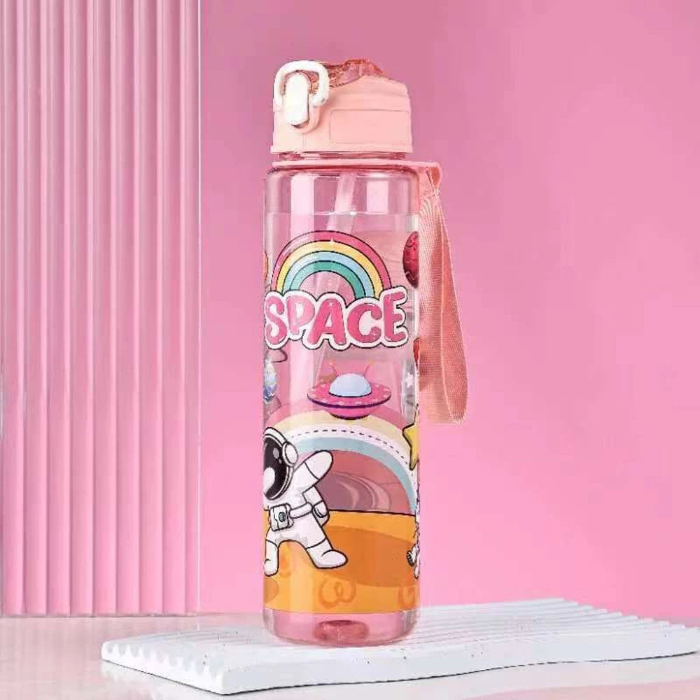 800ml Kids School Water Bottle, Astronaut Sport Drink Bottle