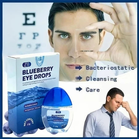 Blueberry Eye Drops 13g – Relieves Dry, Itchy Eyes, Redness, Fatigue & Blurred Vision