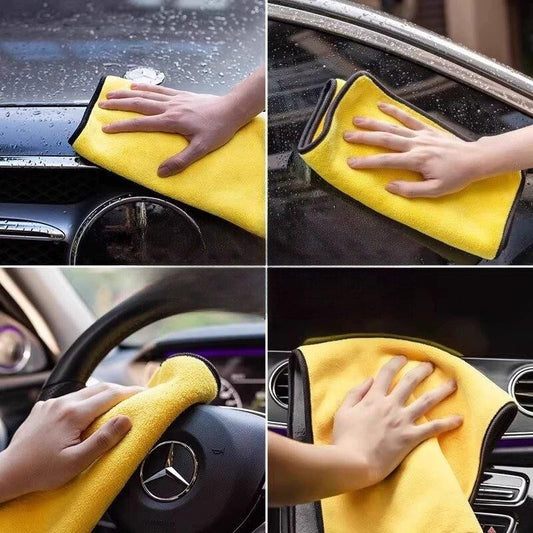 BUY 1 TAKE 4 Double-sided thick towel home car coral fleece super absorbent towel hand towel