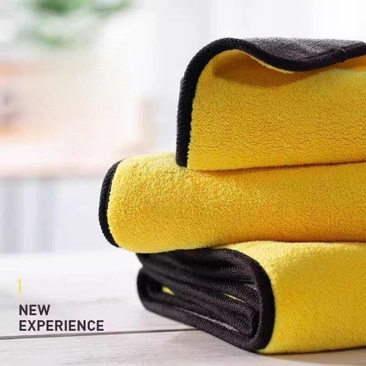 BUY 1 TAKE 4 Double-sided thick towel home car coral fleece super absorbent towel hand towel