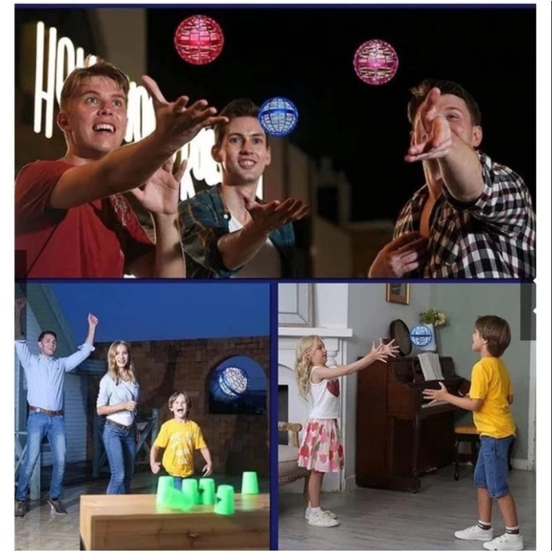 Flynova Pro Flying Ball Rotating Magic Drone Flying Boomerang Balls Hand Controlled Fidget Kids Toy