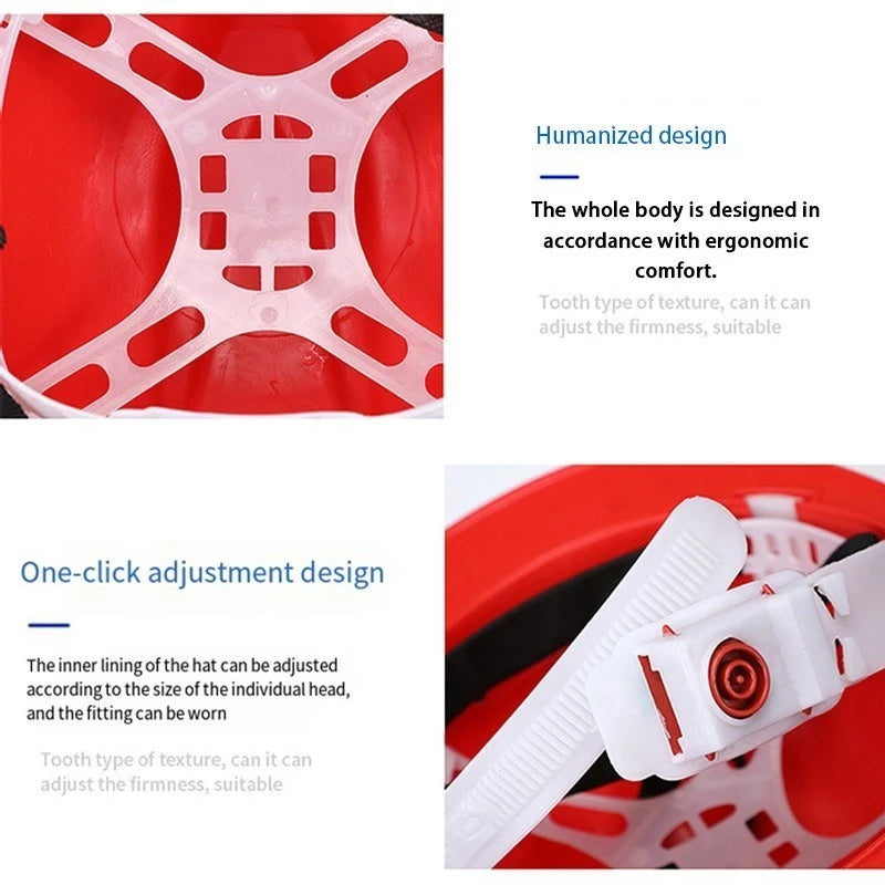 Heavy Duty Safety Construction Helmet Hard Hat Emergency Hardhat Head Gear Personal Head Protective