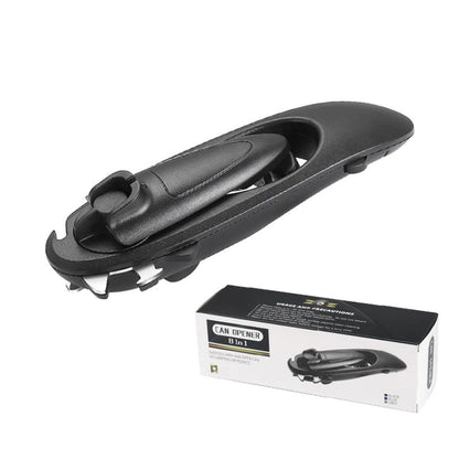 Multifunctional 8 in 1 Manual Can Opener Ergonomic Bottle Opener with Rotary Handle Portable Beer