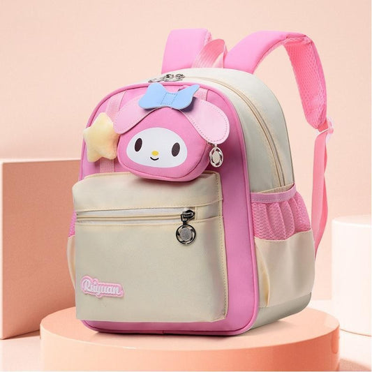 New style Kuromi Melody Kindergarten Girls Schoolbag Cinnamoroll Sanrio Cartoon Cute Schoolbag