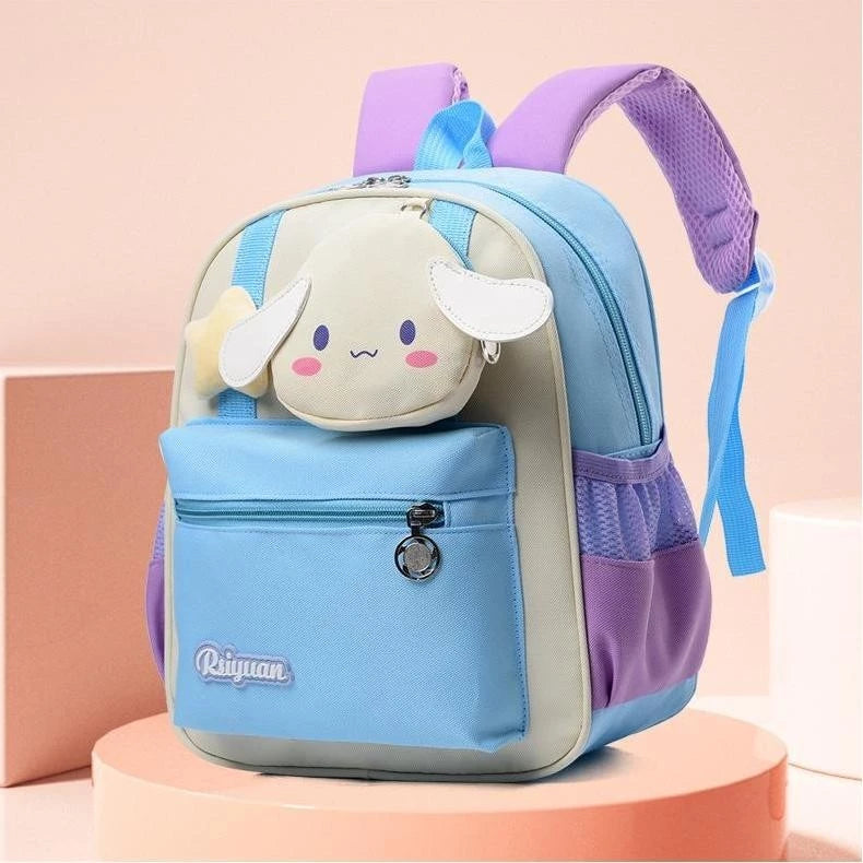 New style Kuromi Melody Kindergarten Girls Schoolbag Cinnamoroll Sanrio Cartoon Cute Schoolbag