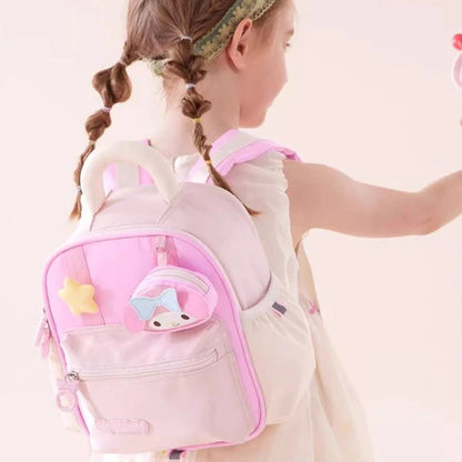 New style Kuromi Melody Kindergarten Girls Schoolbag Cinnamoroll Sanrio Cartoon Cute Schoolbag