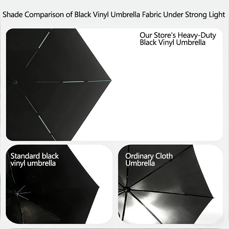 Automatic Ring Buckle Handle Umbrella Durable Rain and Sun UV Protection Umbrella