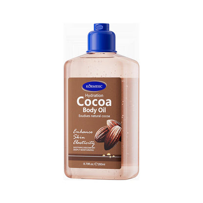 KORMESIC Coconut Body Oil 260ml – Moisturizing Massage Oil for Dry Skin, Deep Hydration & Skin Glow