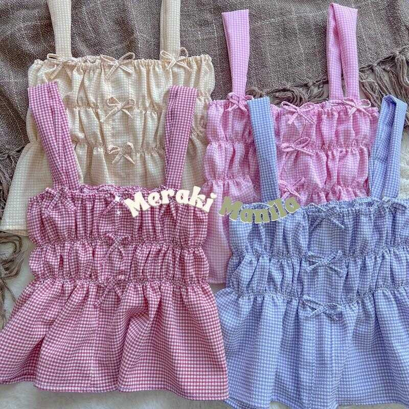 Penelope Coquette Ribbon Top L Meraki Manila Fabric Fit