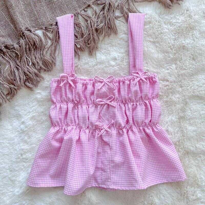 Penelope Coquette Ribbon Top L Meraki Manila Fabric Fit