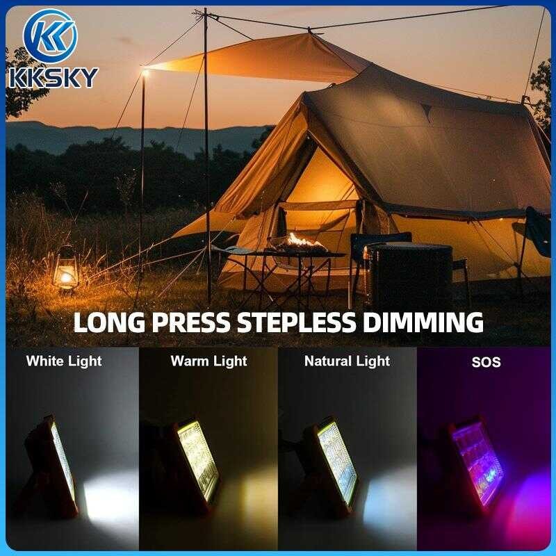 KKSKY 8000W 20000W Portable LED USB Solar Charging Light With Long Battery Life