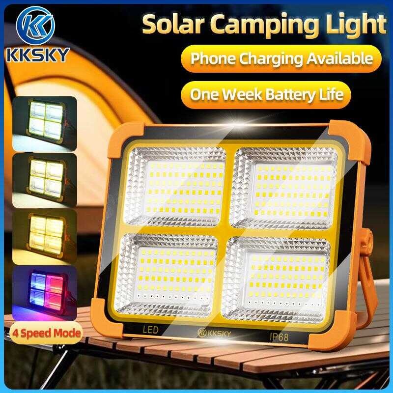 KKSKY 8000W 20000W Portable LED USB Solar Charging Light With Long Battery Life