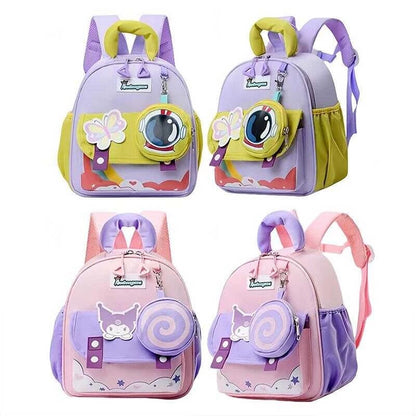 Kindergarten School Bag Kuromi Bagpack For Colorful Sutible 3-6 Ages Kids New