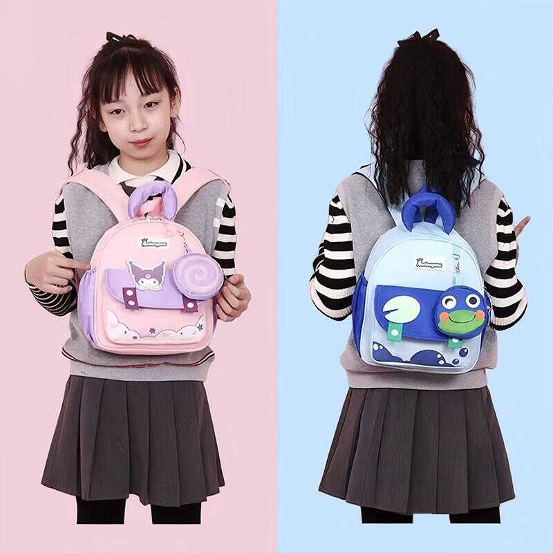 Kindergarten School Bag Kuromi Bagpack For Colorful Sutible 3-6 Ages Kids New