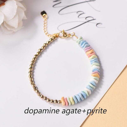 3Mm Genuine Natural Pyrite DIY Women's Bracelet New Style Grand And Beautiful Cbb-444