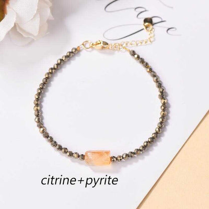 3Mm Genuine Natural Pyrite DIY Women's Bracelet New Style Grand And Beautiful Cbb-444