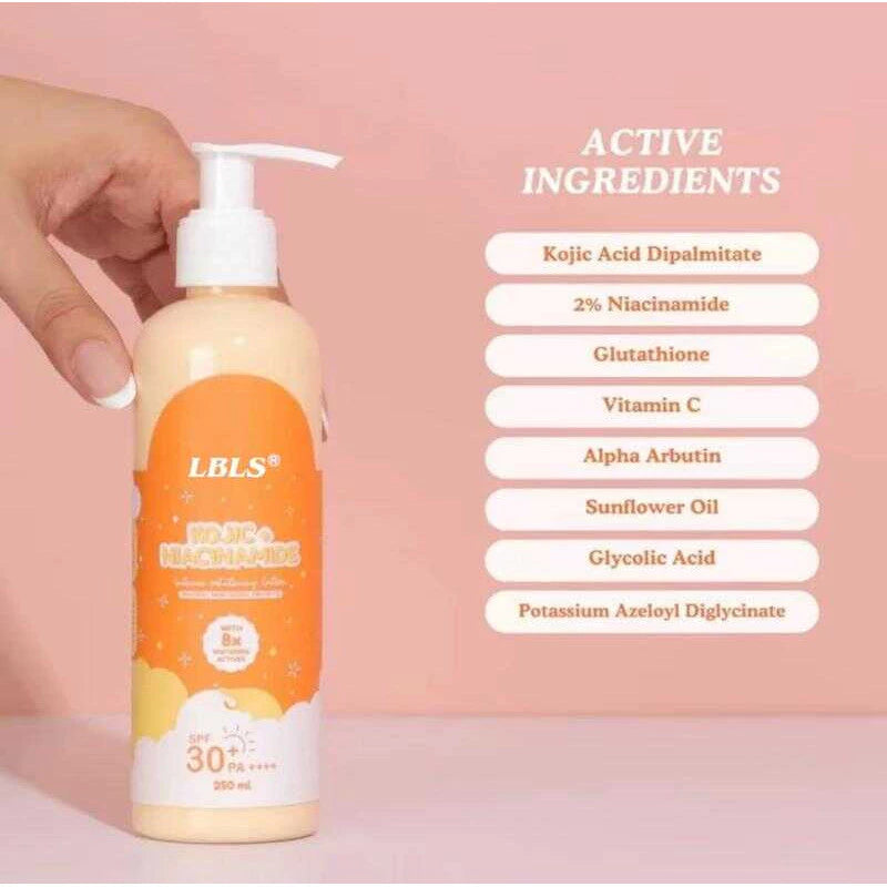 Lbls Kojic Acid Niacinamide Whitening Body Lotion Spf Pa Brightening And Moi Dfb