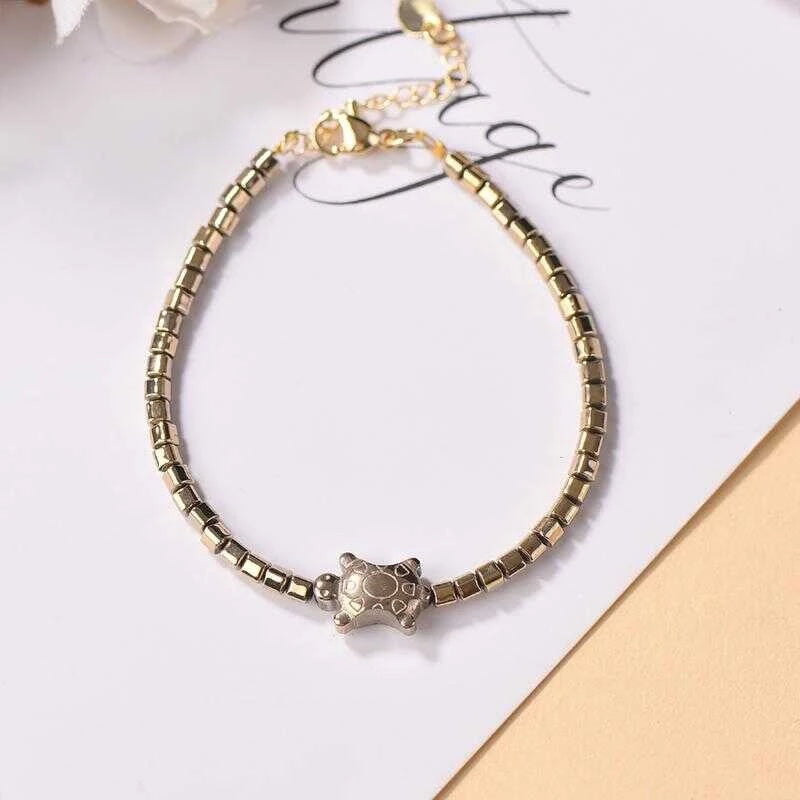 3Mm Genuine Natural Pyrite DIY Women's Bracelet New Style Grand And Beautiful Cbb-444