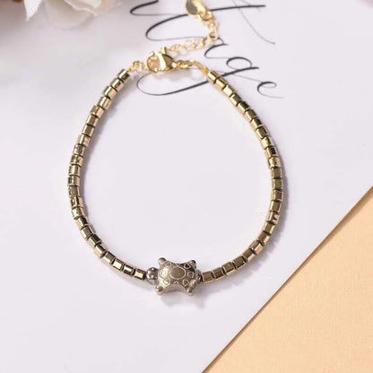 3Mm Genuine Natural Pyrite DIY Women's Bracelet New Style Grand And Beautiful Cbb-444
