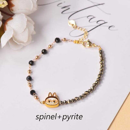 3Mm Genuine Natural Pyrite DIY Women's Bracelet New Style Grand And Beautiful Cbb-444