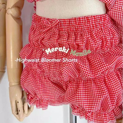 Women's Polly Bloomer Coquette Shorts By Meraki Manila - Bottom, Womenswear Fabric Fit 203