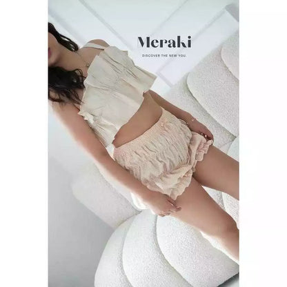 Women's Polly Bloomer Coquette Shorts By Meraki Manila - Bottom, Womenswear Fabric Fit 203